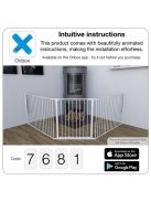 Babydan Supreme Olaf XX térkorlát 90 - 270 cm fehér