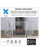 Babydan Supreme Olaf XXX térkorlát 90 - 350 cm fehér