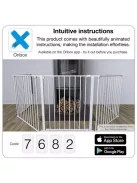 Babydan Supreme Olaf XXX térkorlát 90 - 350 cm fekete