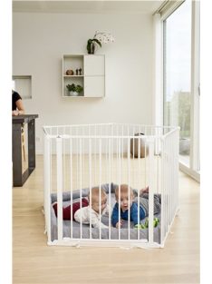 BabyDan Supreme OLAF Pentagon járóka matraccal fehér