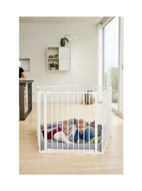 BabyDan Supreme OLAF Pentagon járóka matraccal fehér