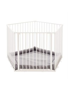 BabyDan Supreme OLAF Pentagon járóka matraccal fehér