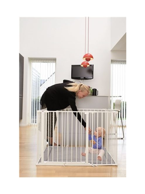 Babydan járóka Supreme OLAF Rectangle matraccal fehér