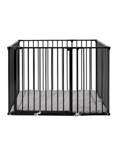 Babydan járóka Supreme OLAF Rectangle matraccal fekete