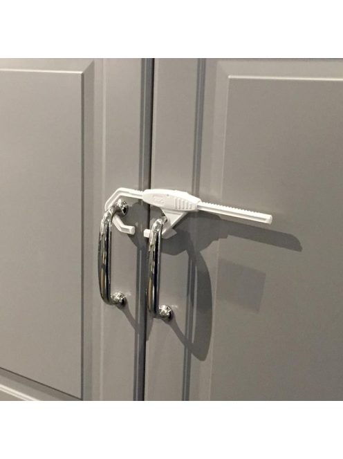 BabyDan Slide Lock fogantyúra erősíthető zár szekrényajtóra 2 db, BIO