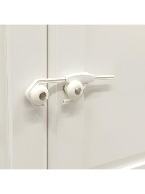 BabyDan Slide Lock fogantyúra erősíthető zár szekrényajtóra 2 db, BIO