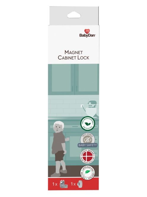BabyDan Magnet Cabinet Lock mágneses zár fiókokhoz és szekrényekhez, BIO