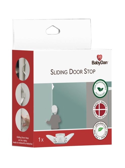 BabyDan Sliding Door Stop zár tolóajtóra, szekrényajtóra, BIO