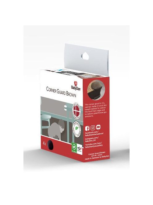 BabyDan Corner Guard brown sarokvédő barna 4 db, BIO