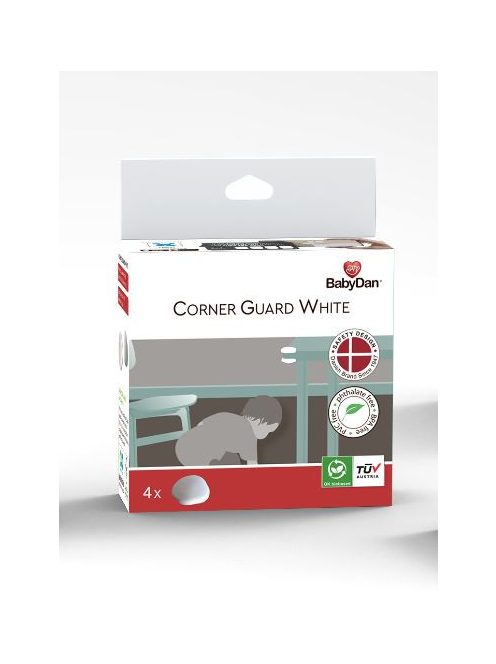 BabyDan Corner Guard white sarokvédő fehér 4 db, BIO