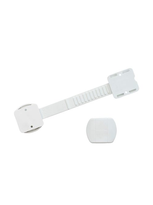 BabyDan Multi Purpose Lock univerzális zár fiókhoz, szekrényajtóhoz, BIO, fehér, 2db