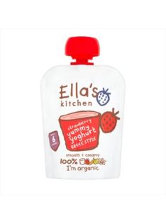 Ellas Kitchen bio görögjoghurt szamóca bébiétel 90 g