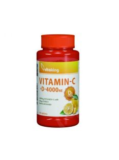 Vitaking vitaminc-1000 + d-4000ne tabletta 90 db