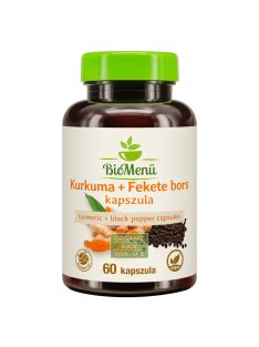 BioMenü bio kurkuma+fekete bors kapszula 60 db