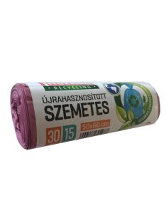 Mazzini újrahasznosított szemeteszsák 30L 15 db