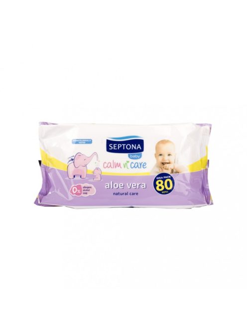 Septona baby törlőkendő aloe vera 80 db