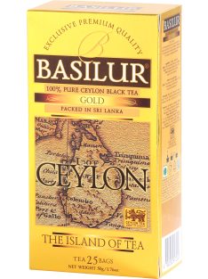 Basilur the island of tea gold fekete tea 25 filter 50 g