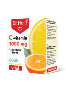 Dr.herz c-vitamin 1000 mg+d3-vitamin 1000 ne kapszula 60 db
