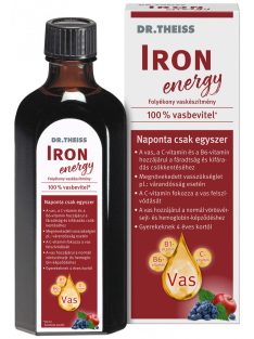   Dr.Theiss iron energy folyékony étrend-kiegészítő vassal és vitaminokkal, édesítőszerrel 250 ml
