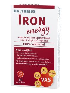   Dr.Theiss iron energy vasat és vitaminokat tartalmazó étrend-kiegészítő kapszula 30 db