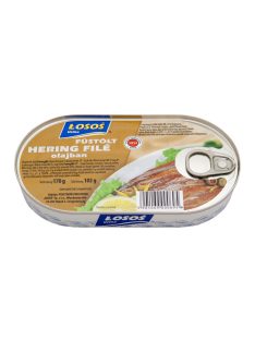 Losos füstölt heringfilé olajban 170 g