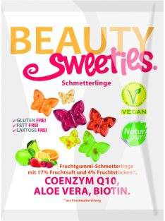   Beauty Sweeties gluténmentes vegán gumicukor pillangók 125 g