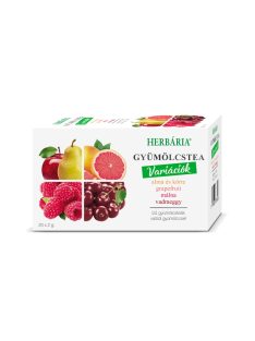   Herbária gyümölcstea mix 1 alma-körte, grapefruit, málna, vadmeggy variáció 20x2 g 40 g