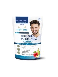   Interherb kollagén és hyaluronsav italpor for men alma körte ízű 396 g