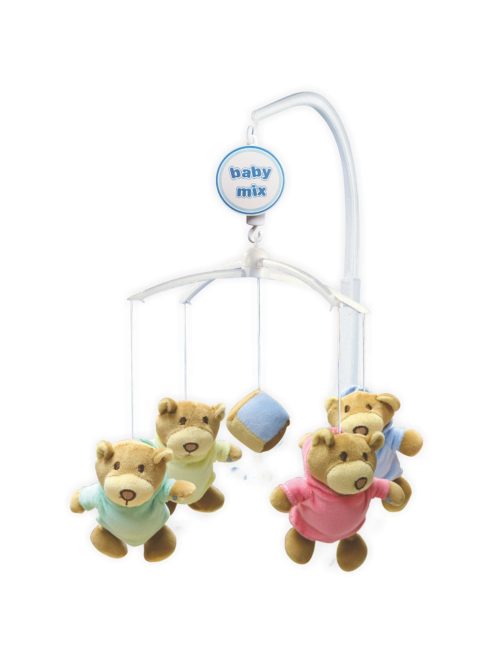 Körhinta a kiságy fölé Baby Mix macik kocka