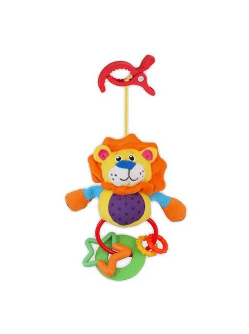 Plüss játék csörgővel Baby Mix Oroszlány