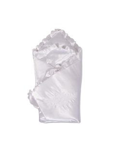 Szatén pólya csipkével New Baby