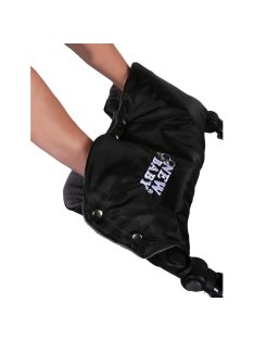 Kézmelegítő babakocsira Classic Fleece szürke - piros