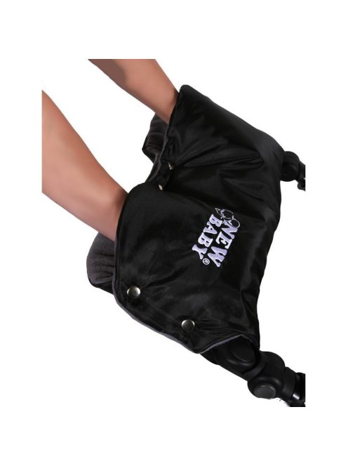 Kézmelegítő babakocsira Classic Fleece szürke - piros