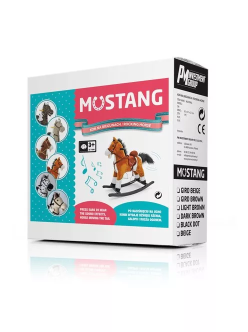 Hintaló dallammal Milly Mally Mustang sötét barna