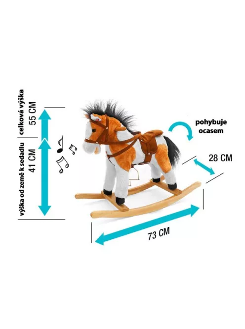 Milly Mally dallammal Jurásek hintaló sötét barna