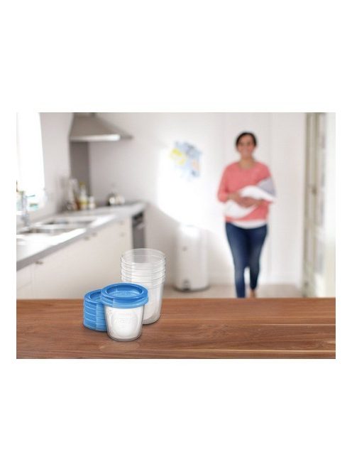 Via pohár szet tetővel Avent 180 ml - 5 db