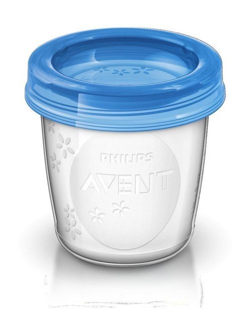 Via pohár szet tetővel Avent 180 ml - 5 db