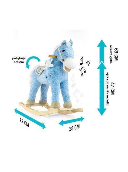 Hintaló dallammal Milly Mally Pony rózsaszín