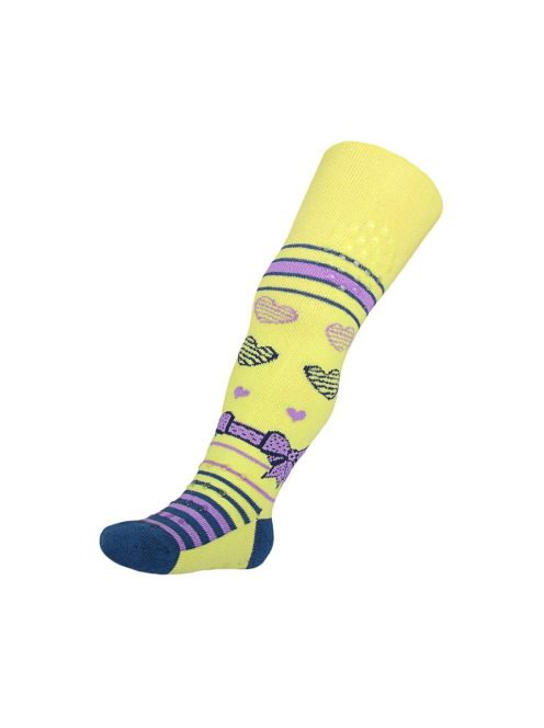 Pamut harisnyanadrág New Baby 3xABS sárga masnival