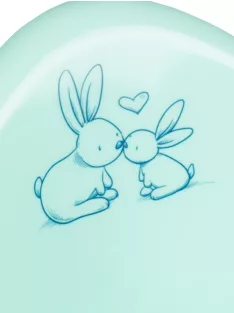 Zenélő gyerek csúszásmentes bili  Bunny menta
