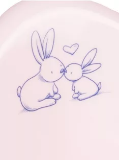 Zenélő gyerek bili Bunny rózsaszín