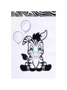 3-részes ágyneműhuzat New Baby Zebra 100/135 fehér fekete