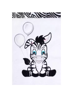   3-részes ágyneműhuzat New Baby Zebra 100/135 fehér fekete