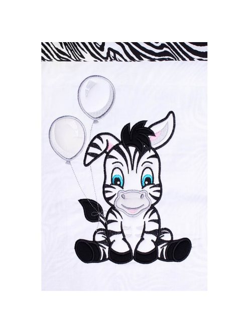 3-részes ágyneműhuzat New Baby Zebra 100/135 fehér fekete