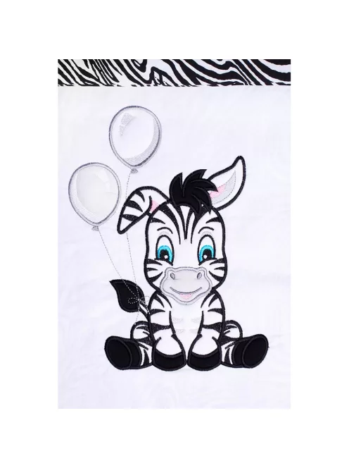 3-részes ágyneműhuzat New Baby Zebra 100/135 fehér fekete