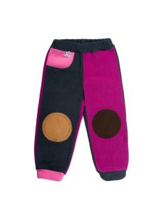 Gyermek fleec nadrág VG  málna - antracit