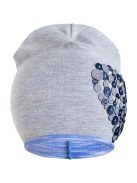 Tavaszi sapka New Baby Szívecske szürke - lila