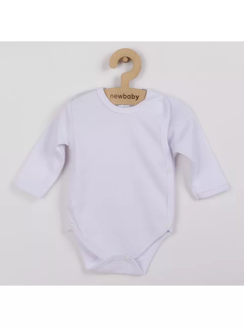 Csecsemő teljes hosszba patentos body New Baby Classic fehér