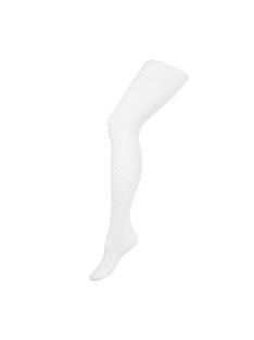 Gyerek pamut harisnya 3D New Baby fehér pöttyös