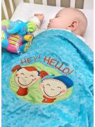 Gyerek kétoldalas pléd Sensillo Hey Hello 75x100 cm